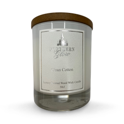 Scented Wood Wick Candle - Clean Cotton