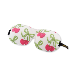 Contoured Sleep Mask White Cherries