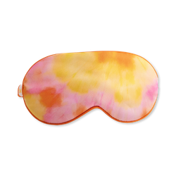 Satin Sleep Mask Orange Tye Dye