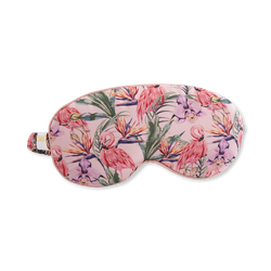 Smug Cloud Padded Satin Sleep Mask Flamingo Paradise