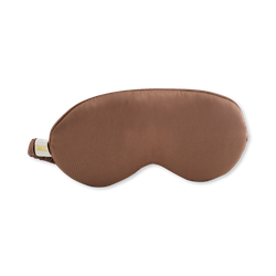 Smug Cloud Padded Satin Sleep Mask Mocha