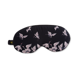 Smug Cloud Padded Satin Sleep Mask Moonlit Cranes
