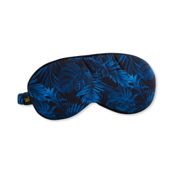 Smug Cloud Padded Satin Sleep Mask Palm Noir