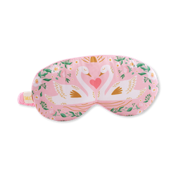 Smug Cloud Padded Satin Sleep Mask Swans
