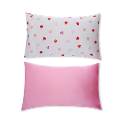 Soft Satin Pillowcase Set - Loveheart