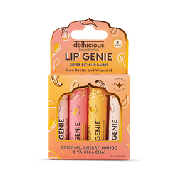 Delhicious Lip Genie Super Rich Lip Balm - 4 Pack