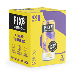 Fix8 Kombucha Turmeric & Ginger 4 x 250 ml