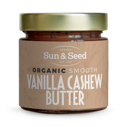 Sun & Seed Organic Smooth Vanilla Cashew Butter 200g