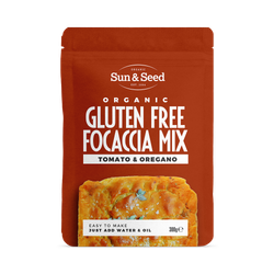Sun & Seed Organic Gluten Free Focaccia Mix Tomato & Oregano 300g