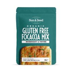 Sun & Seed Organic Gluten Free Focaccia Mix Rosemary & Thyme 300g