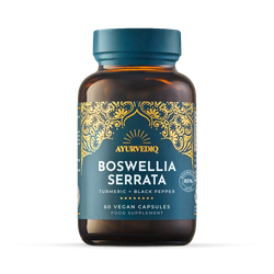 Ayurvediq Boswellia Serrata with Org Turmeric & Black Pepper Extract Capsules 60 Capsules