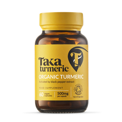 Taka Turmeric Organic Turmeric & Black Pepper Extract Capsules 60 Capsules