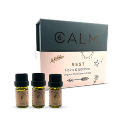 B Calm Sleep & Balance Essential Oil Set – Geranium, Lavender & Frankincense 5ml x 3 – Rest Calm
