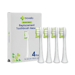 Biovello YS-500 Series Replacement Toothbrush Heads - White X4