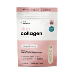 Feel Complete Skin Collagen Powder - Unflavoured Bovine Peptides 10,000mgs - 1 Month Supply 300g