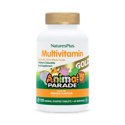NaturesPlus Animal Parade Gold Orange Flavour 120 Chewables