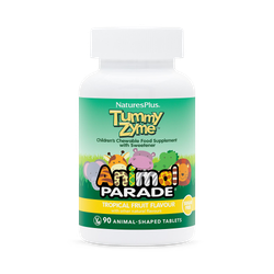 NaturesPlus Animal Parade Tummy Zyme Tropical Fruit Flavour 90 Chewables
