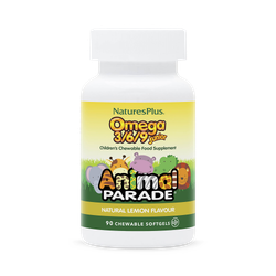 NaturesPlus Animal Parade Omega 3/6/9 Junior Lemon Flavour 90 Softgels