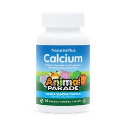NaturesPlus Animal Parade Calcium Vanilla Sundae Flavour 90 Chewables