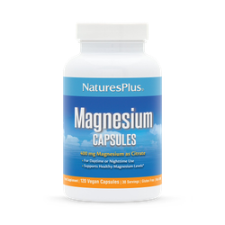 NaturesPlus Magnesium 400 MG 120 Vegan Capsules