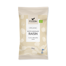 Organic Raw White Chocolate Raisins 8 x 80g