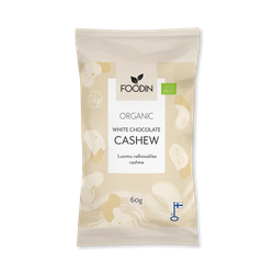 Organic Raw White Chocolate Cashew 8 x 60g