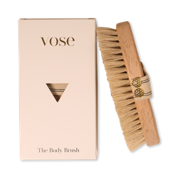 100% Horse Hair Dry Body Brush - Vanilla