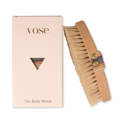 100% Horse Hair Dry Body Brush - Magnolia