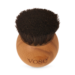 100% Horse Hair Ball Dry Face Brush - Black