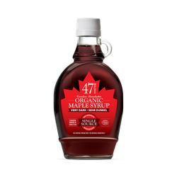 47¬∞ North Canadian Organic Maple Syrup Single Source Grade A Very Dark Strong 250g