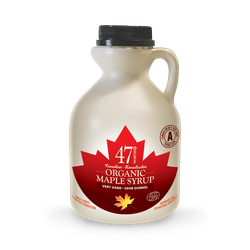47¬∞ North Canadian Organic Maple Syrup Single Source Grade A Very Dark Strong 500ml