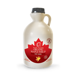 47¬∞ North Canadian Organic Maple Syrup Single Source Grade A Dark Robust 1l