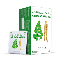 Moringa Leaf & Ashwagandha Herbal Tea - 20 Tea Bags
