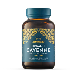 Ayurvediq Organic Cayenne Capsules 60 Capsules