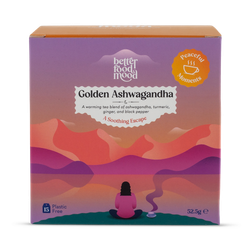 Golden Ashwagandha Tea - Turmeric Tea with Ashwagandha Ginger Black Pepper 15 Tea Bags