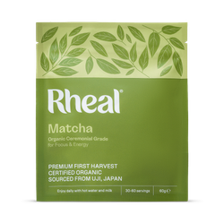 Rheal Organic Japanese Ceremonial Grade Matcha Powder 60 g