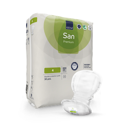 ABENA San Premium 4, 800ml Absorbency, Pack of 30, Shaped Incontinence Pads