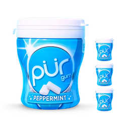 Peppermint Gum 4 x 70g Shaker Cups