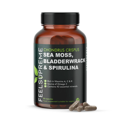 Seamoss with Bladderwrack & Spirulina 90 Caps