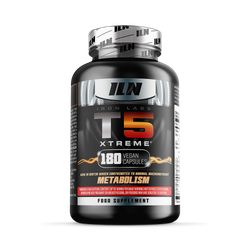 Iron Labs T5 Xtreme - Fat Metabolism for Men & Women - 180 Vegan Capsules - T5 Xtreme – Original