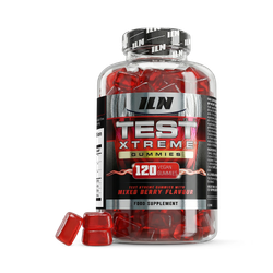 Test Xtreme Gummies - Testosterone Supplements for Men - 120 Vegan Gummies (Berry Flavour)