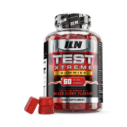 Test Xtreme Gummies - Testosterone Supplements for Men - 60 Vegan Gummies (Berry Flavour)