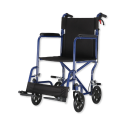 GO01976A(2)BEJ - Manual wheelchair powder coated steel transitchair