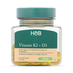 Holland & Barrett Vitamin K2 + D3 60 Softgel Capsules