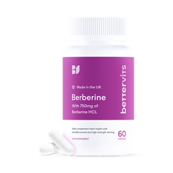 Bettervits Berberine Capsules with 750 MG of Berberine HCl 60 Capsules