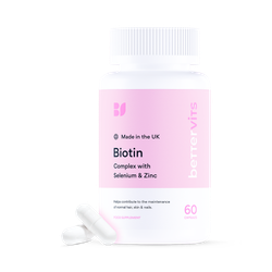 Bettervits Biotin Complex Capsules With Selenium And Zinc 60 Capsules
