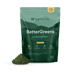 Bettervits BetterGreens Mushroom Powder With 50 Ingredients 30 Servings