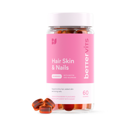 Bettervits Hair Skin And Nails Gummies With Biotin And Selenium 60s