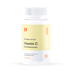 Bettervits Natural Vitamin C With Bioflavonoids 60 Capsules