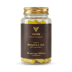 Berberine 300mg + ALA 600mg - Longevity & Blood Sugar Support - 30 Servings